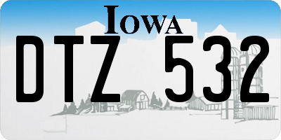 IA license plate DTZ532