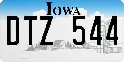 IA license plate DTZ544