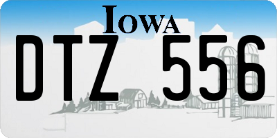 IA license plate DTZ556