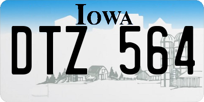 IA license plate DTZ564