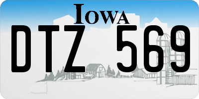 IA license plate DTZ569