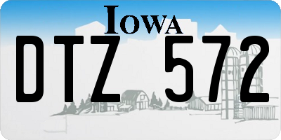 IA license plate DTZ572