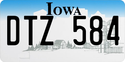 IA license plate DTZ584