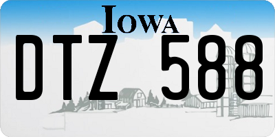 IA license plate DTZ588