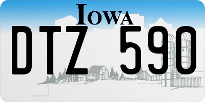 IA license plate DTZ590