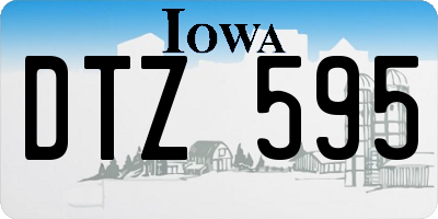 IA license plate DTZ595