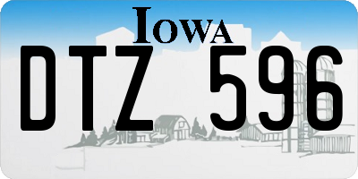 IA license plate DTZ596