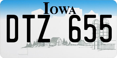 IA license plate DTZ655