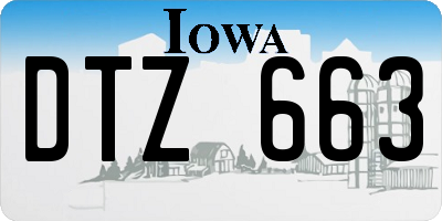 IA license plate DTZ663