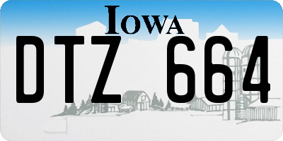 IA license plate DTZ664