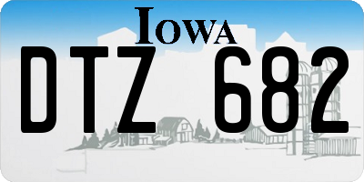 IA license plate DTZ682