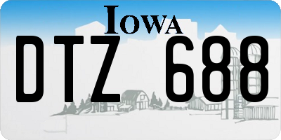 IA license plate DTZ688