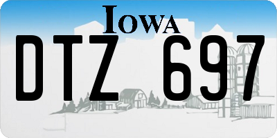 IA license plate DTZ697