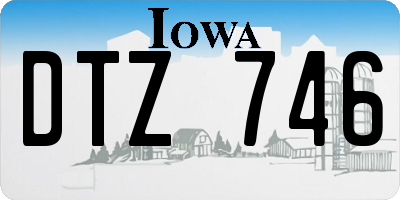 IA license plate DTZ746
