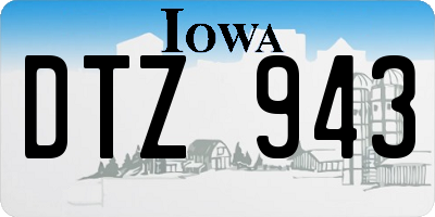 IA license plate DTZ943