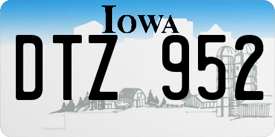 IA license plate DTZ952