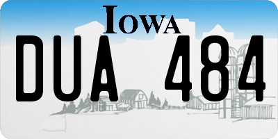 IA license plate DUA484