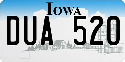 IA license plate DUA520