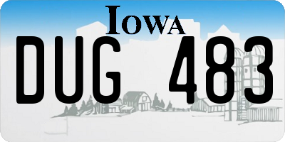 IA license plate DUG483