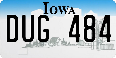 IA license plate DUG484