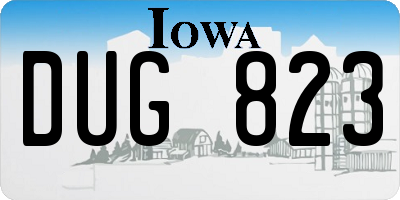 IA license plate DUG823