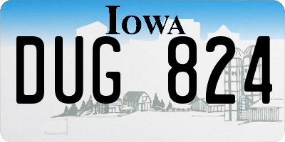 IA license plate DUG824