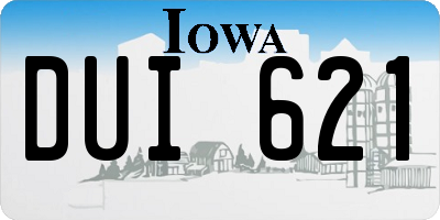 IA license plate DUI621