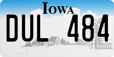 IA license plate DUL484