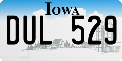 IA license plate DUL529