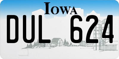 IA license plate DUL624