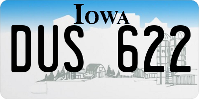 IA license plate DUS622