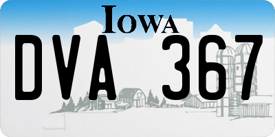 IA license plate DVA367
