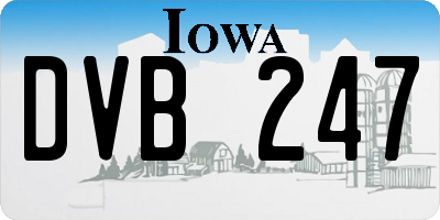 IA license plate DVB247