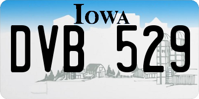 IA license plate DVB529