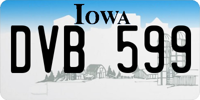 IA license plate DVB599