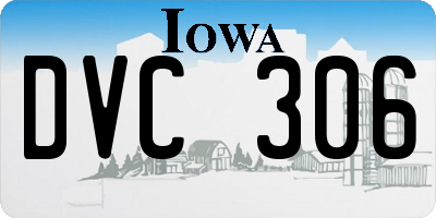IA license plate DVC306