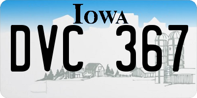 IA license plate DVC367