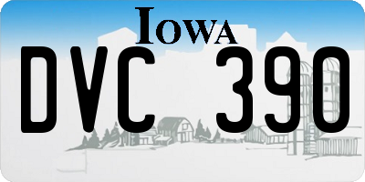IA license plate DVC390