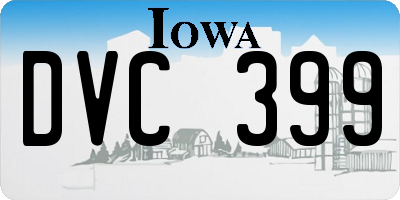 IA license plate DVC399