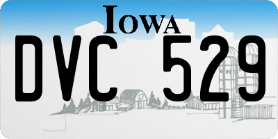 IA license plate DVC529