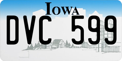 IA license plate DVC599