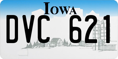 IA license plate DVC621