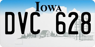 IA license plate DVC628
