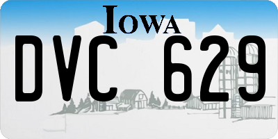 IA license plate DVC629