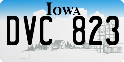 IA license plate DVC823