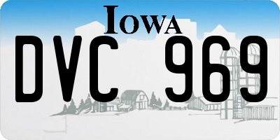 IA license plate DVC969