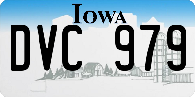 IA license plate DVC979