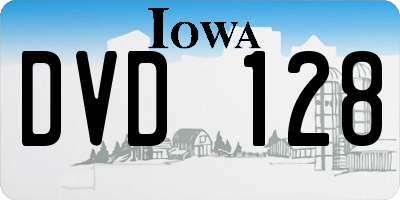 IA license plate DVD128