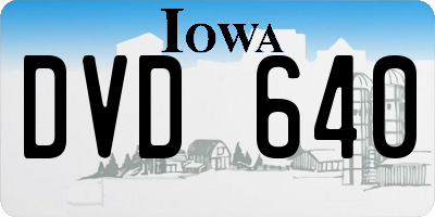 IA license plate DVD640