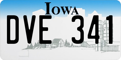 IA license plate DVE341